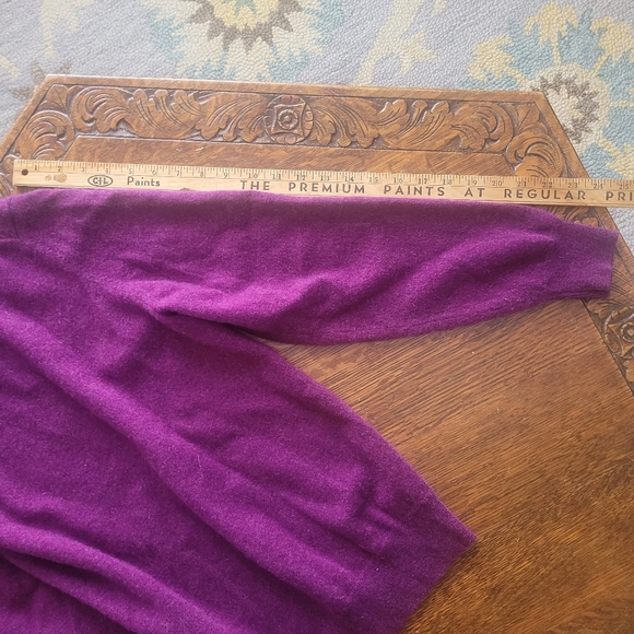 Black Brown 1826 Men's Purple Cashmere Sweater Size XL - Picture 5 of 5